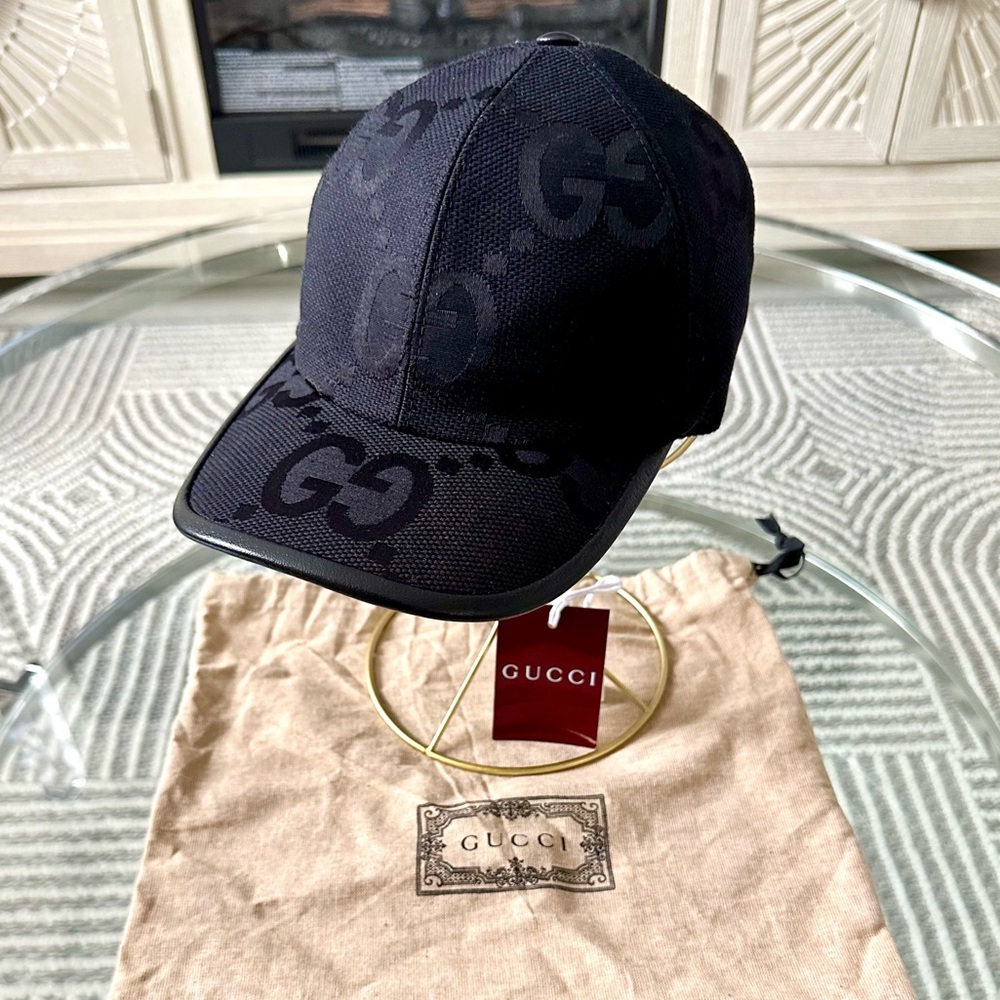 Gucci Jumbo GG Baseball Hat 'Black - M - Picture 5 of 11